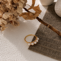 Pearl Cluster Ring in Sterling Silver