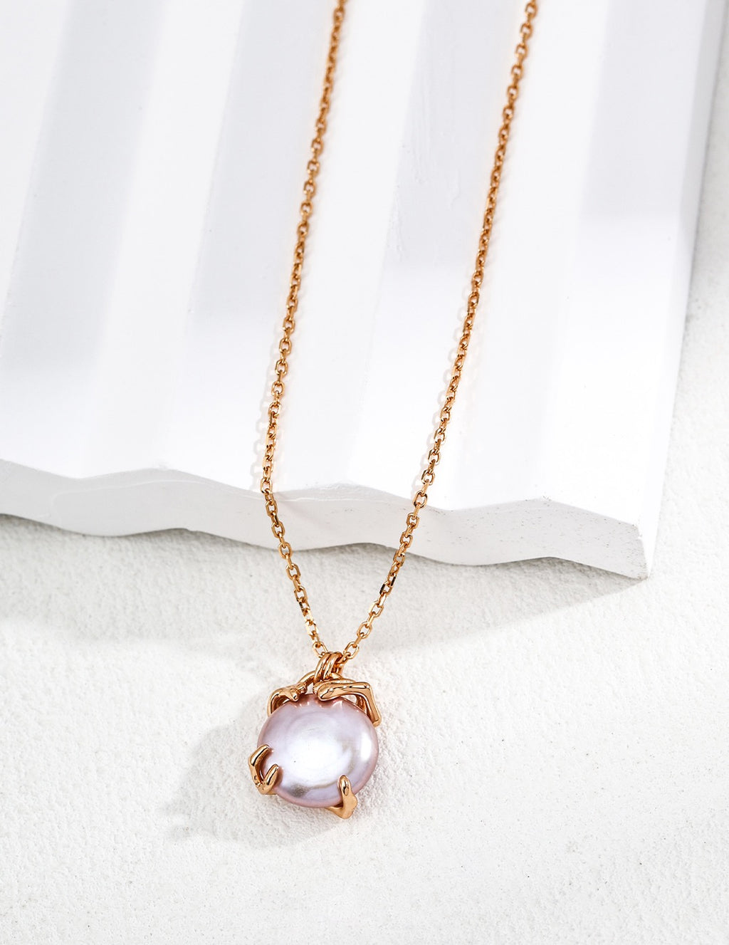 Pearl Pendant Necklace in Sterling Silver