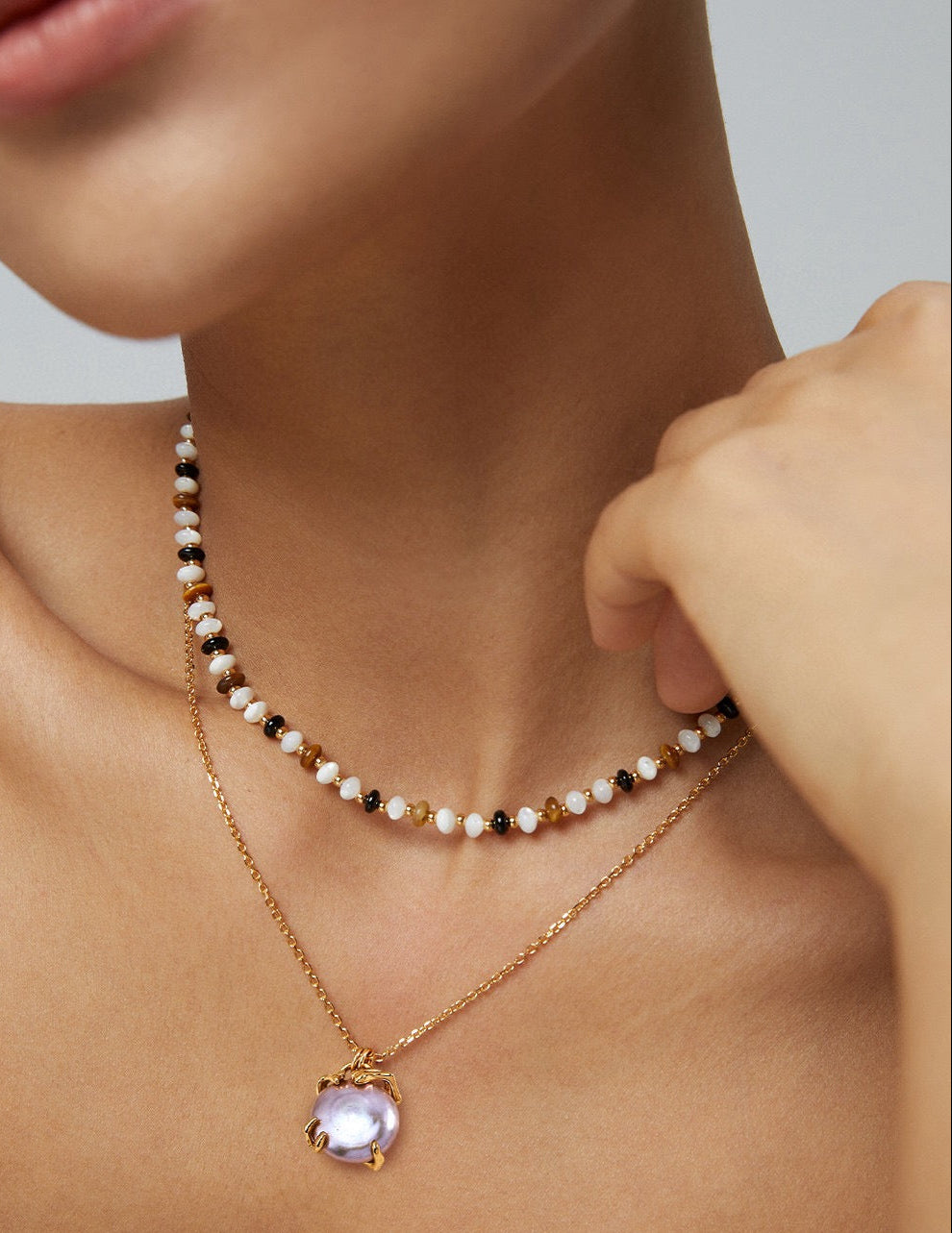 Pearl Pendant Necklace in Sterling Silver
