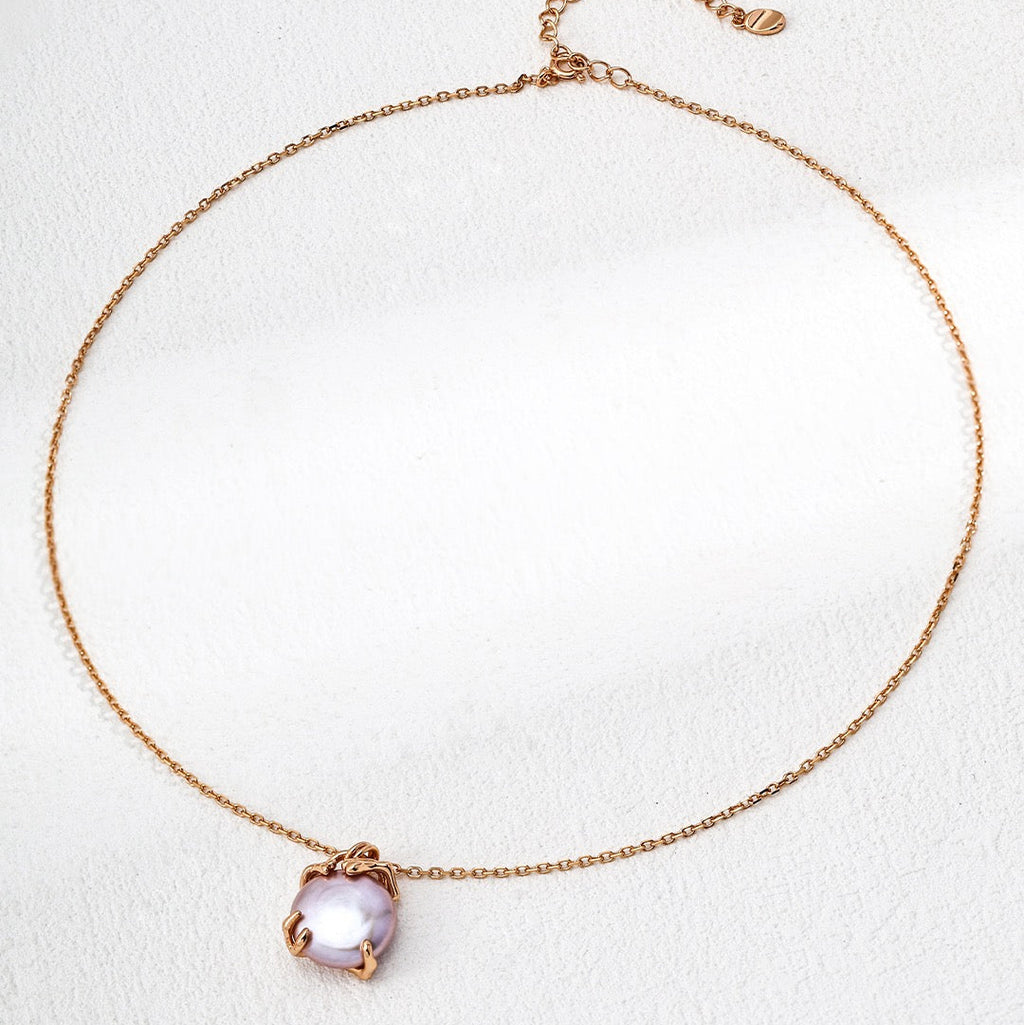Pearl Pendant Necklace in Sterling Silver