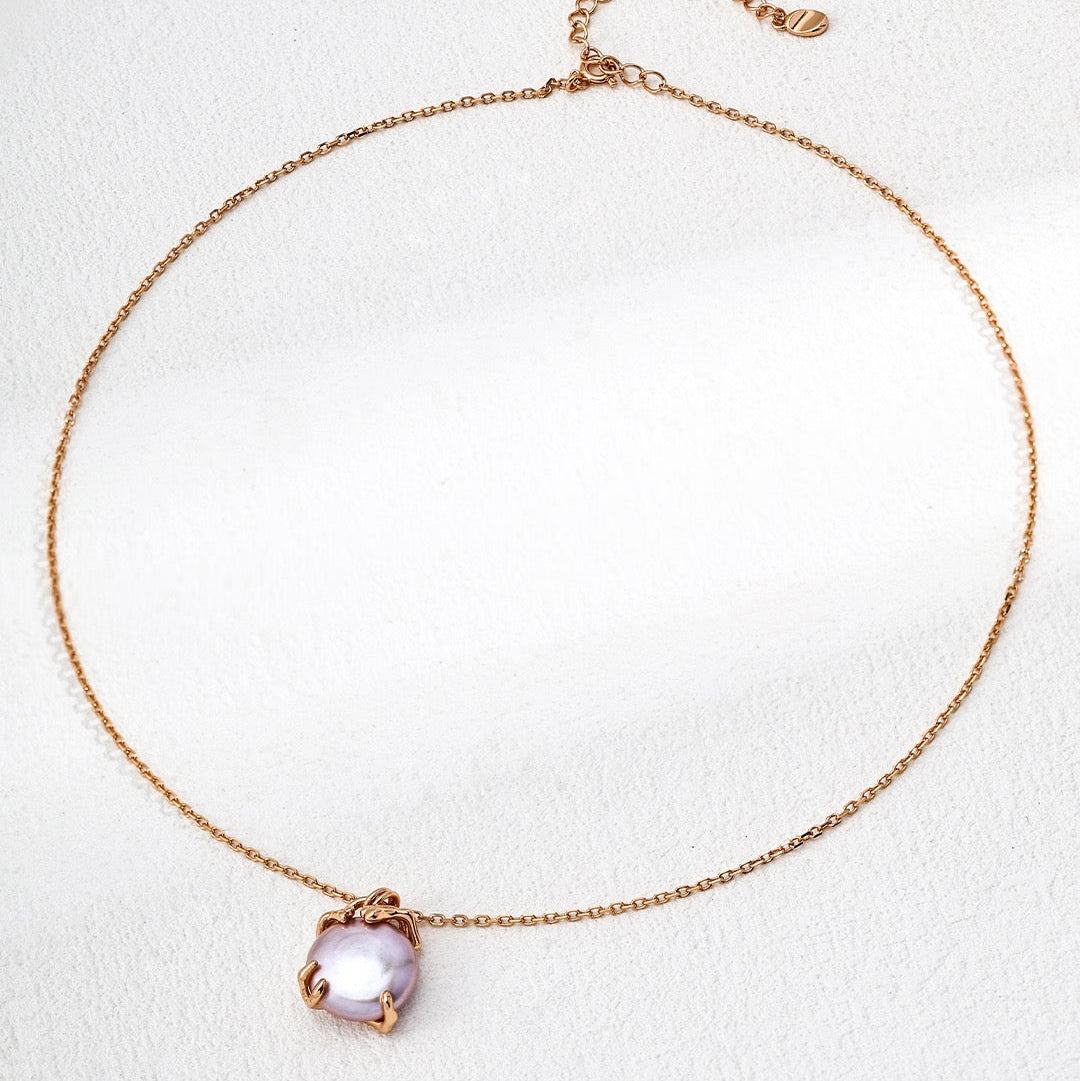 Pearl Pendant Necklace in Sterling Silver