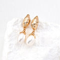 Pearl Drop Earrings in Sterling Silver