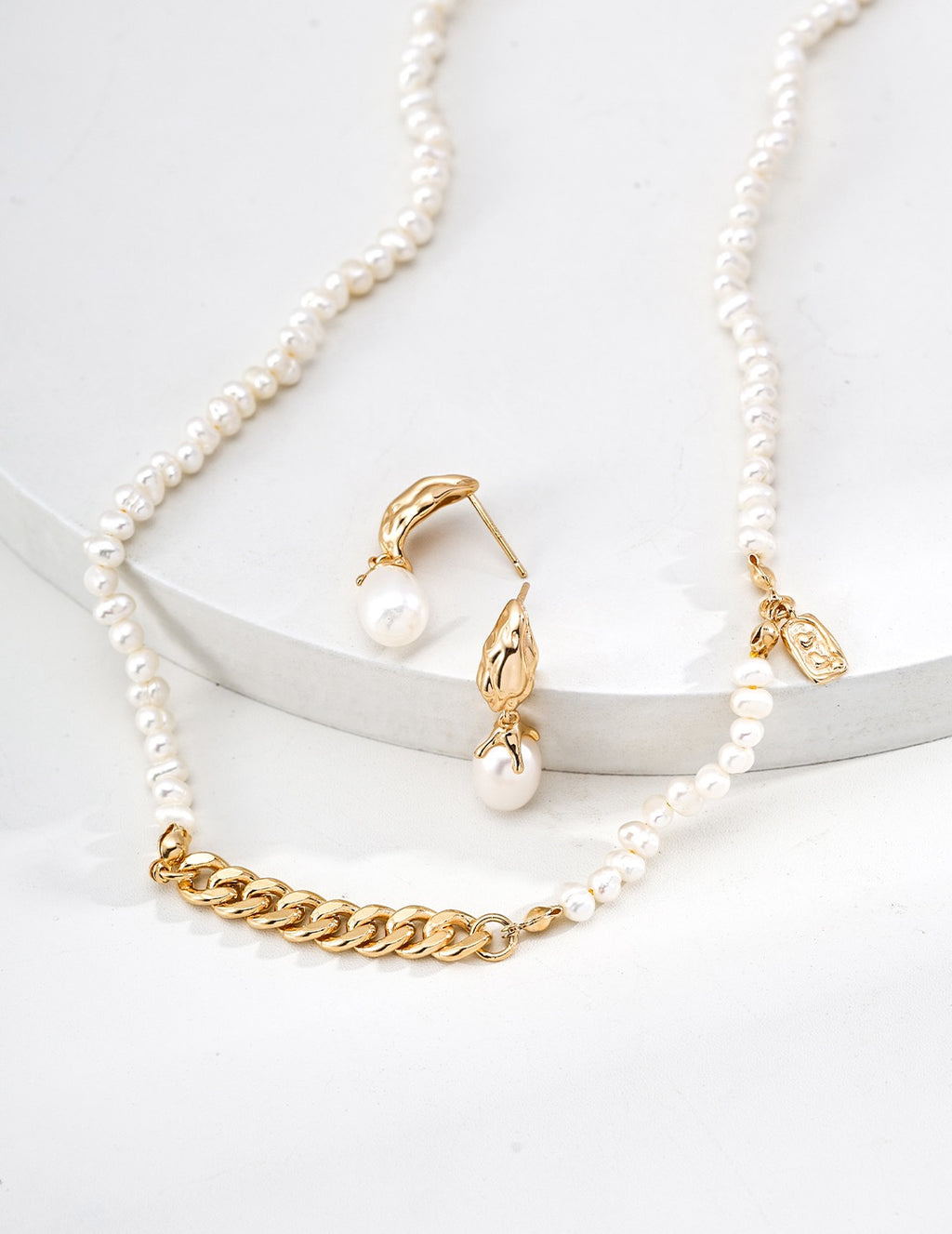 Pearl Drop Earrings in Sterling Silver