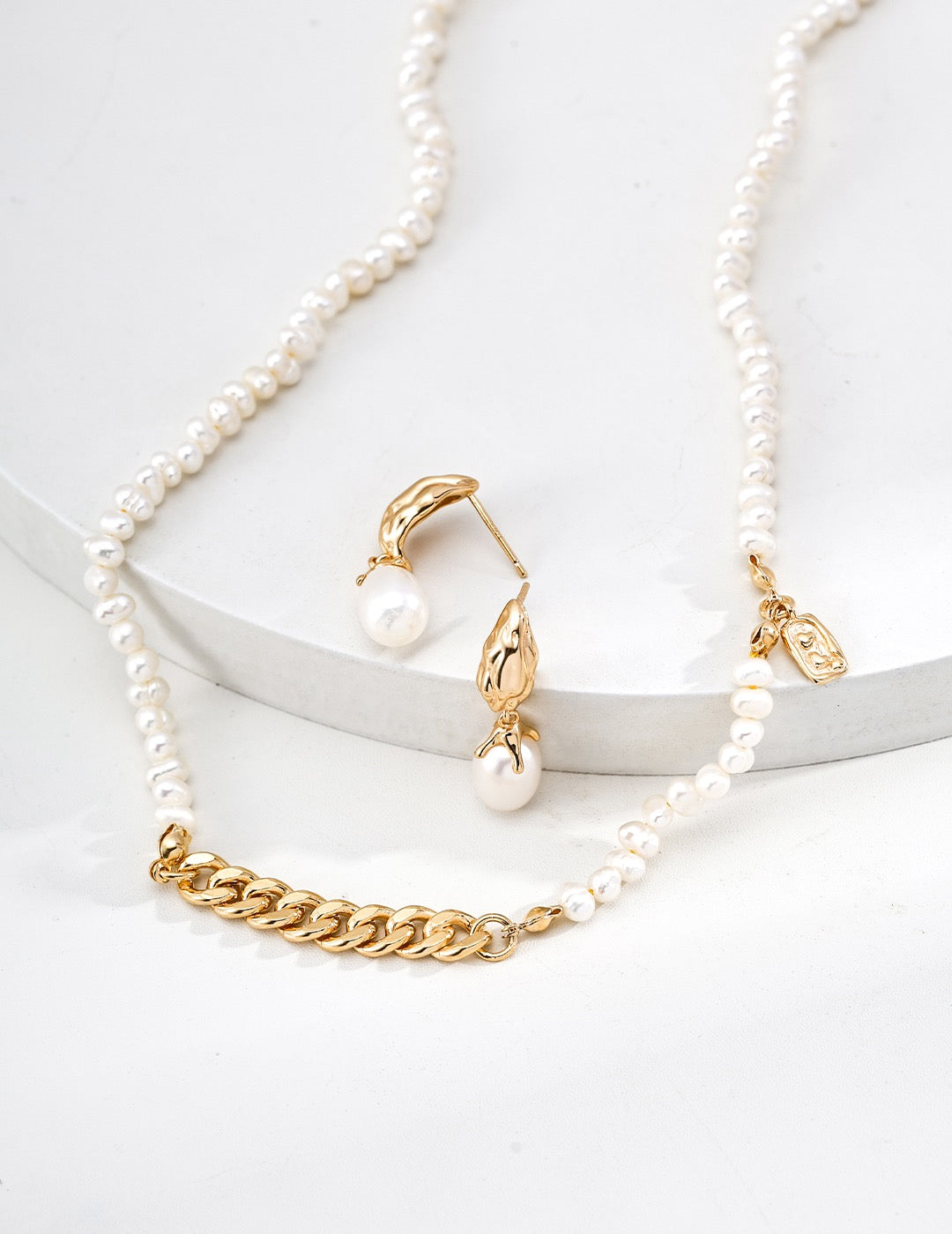 Pearl Drop Earrings in Sterling Silver